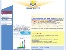 Tablet Screenshot of lyceeroussel72.com